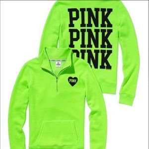 PINK Victorias Secret green pullover sweater